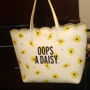Kate Spade New York DOWN THE RABBIT HOLE "OOPS A DAISY" TOTE